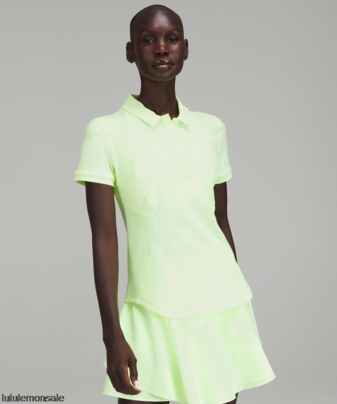 Lululemon Damen DELULU287 | Faded Zap Schnell Trocknendes Kurzarm-Poloshirt